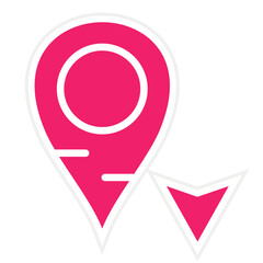 Fototapeta premium South Arrow Vector Design Icon Style