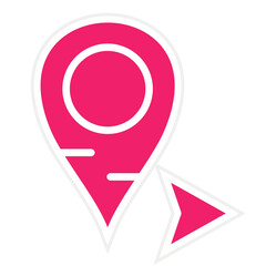 East Arrow Vector Design Icon Style