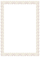 A4 frame with pattern of squares and triangles. Design element for prints, backgrounds, template, web pages and textile pattern.