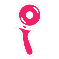 Vector Design Pizza Cutter Icon Style