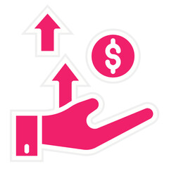 Fototapeta premium Vector Design Wealth Icon Style