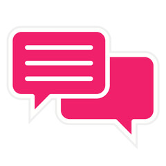Vector Design Conversation Icon Style