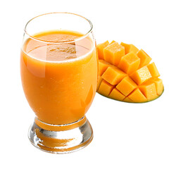 Mango juice on transparent background-5