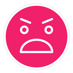 Vector Design Yelling Icon Style