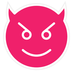 Vector Design Devil Icon Style