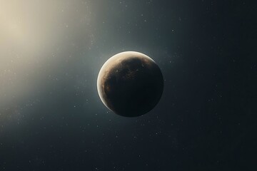 Obraz premium Alien Planet Sunrise for Space Exploration.