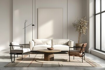 living room interior with modern furnitures