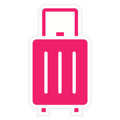 Vector Design Luggage Icon Style