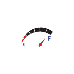 Fuel gauge hand drawn illustration artwork