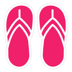 Vector Design Flip Flop Icon Style