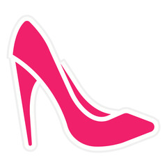 Vector Design High Heels Icon Style