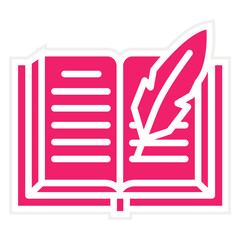 Vector Design History Book Icon Style