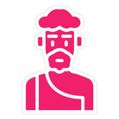 Vector Design Prehistoric Man Icon Style