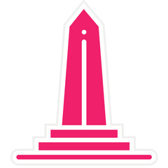 Vector Design Obelisk Icon Style