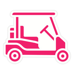 Vector Design Golf Cart Icon Style