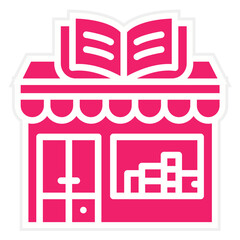 Fototapeta premium Vector Design Book Store Icon Style