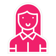 Vector Design Character Female Icon Style