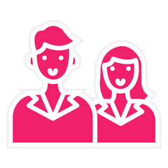 Vector Design Customer Family Icon Style