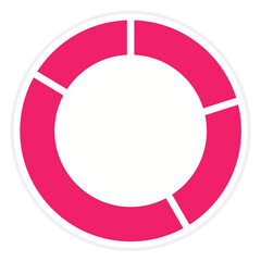 Naklejka premium Vector Design Doughnut Icon Style
