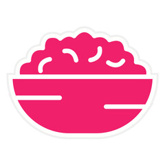 Vector Design Mac N Cheese Icon Style