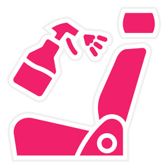Vector Design Seat Cleaning Icon Style