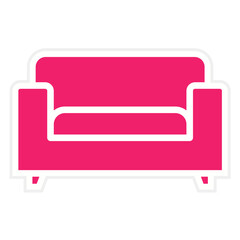 Vector Design Sofa Icon Style