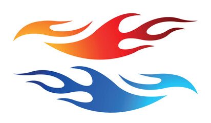 Sports car Speed fire flame decal vinyl sticker. Racing car tribal fire flames vector eps graphic. Side vehicle decoration for car, auto, truck, boat, suv, motorcycle.