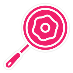 Vector Design Frying Pan Icon Style