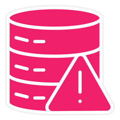 Vector Design Database Alert Icon Style