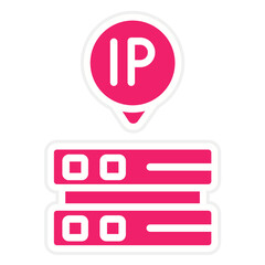 Vector Design IP Address Icon Style