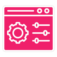 Vector Design Control Panel Icon Style