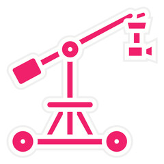 Vector Design Camera Crane Icon Style
