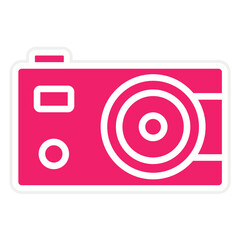 Vector Design Compact Camera Icon Style
