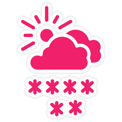Vector Design Snow Icon Style
