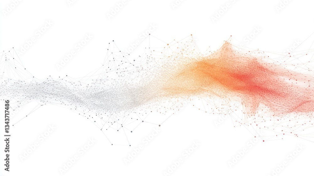 Poster abstract network visualization: a dynamic flow of connected data points