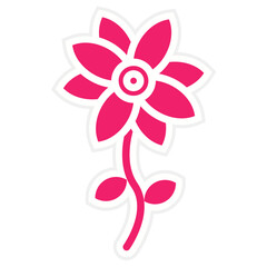 Vector Design Flower Icon Style