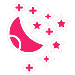 Vector Design Lunar Icon Style