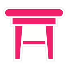 Vector Design Stool Icon Style