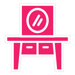 Vector Design Dressing Table Icon Style