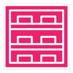 Vector Design Shelves Icon Style