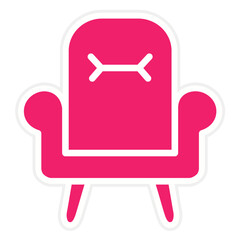 Vector Design Armchair Icon Style