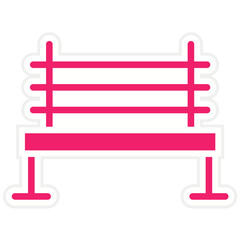 Vector Design Bench Icon Style