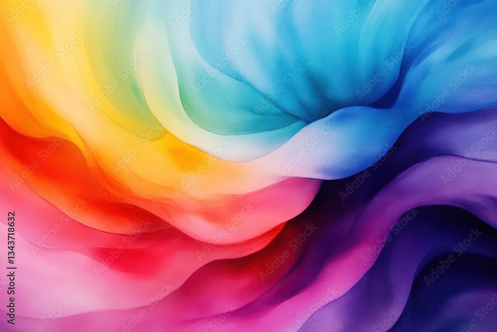 Poster vibrant colorful abstract background featuring a mesmerizing swirl of rainbow hues creating a lively