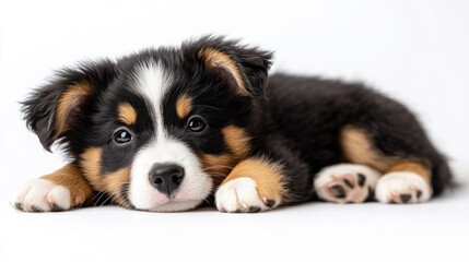 Adorable puppy resting