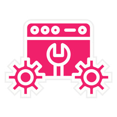 Vector Design Web Optimization Icon Style