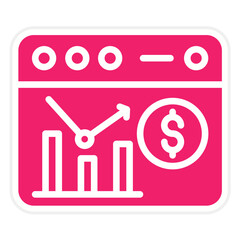 Vector Design Business Growth Icon Style