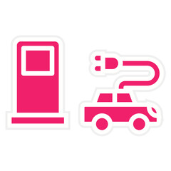 Vector Design Electric Station Icon Style
