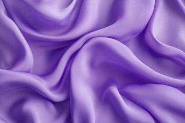 Fototapeta premium Flowing purple silk fabric, soft texture and lighting. Artificial Intelligence