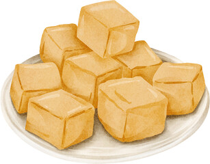 watercolor coconut sugar