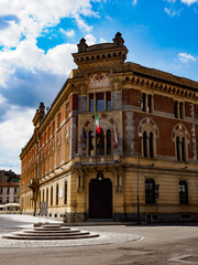 Obraz premium Legnano, Milan, Italy: the historic palace hosting the town hall